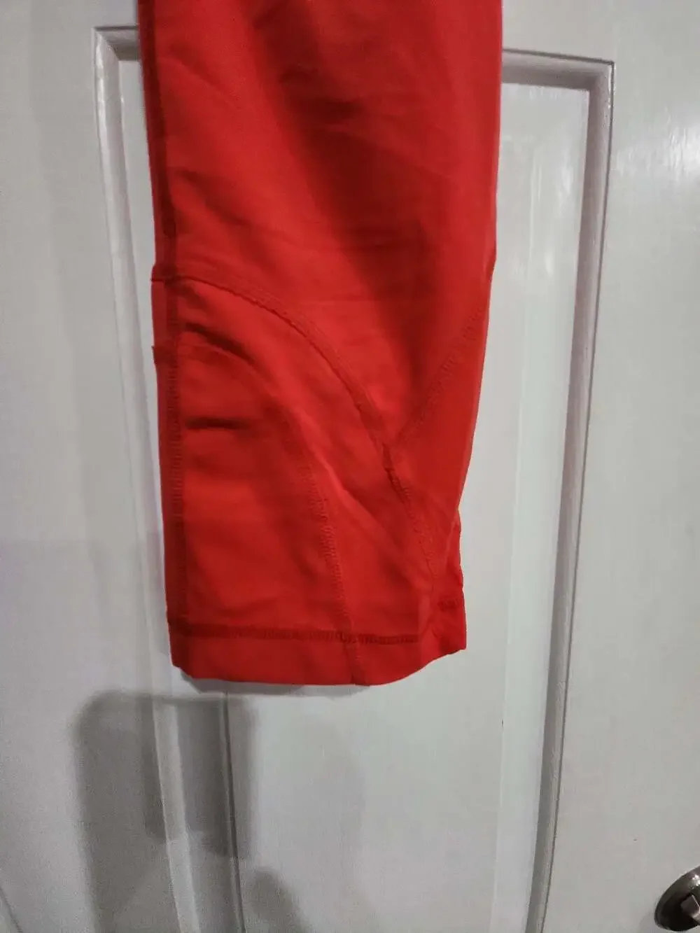 Lululemon Athletica Red Performance Crop Yoga Leggings
